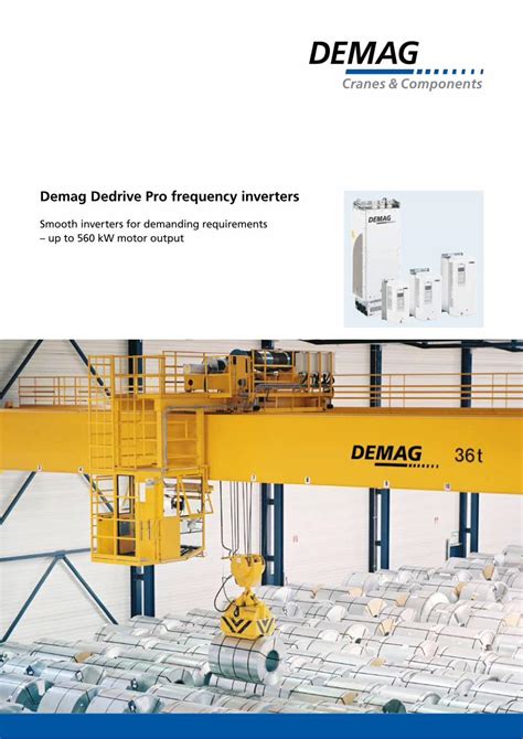 Pdf Demag Dedrive Pro Frequency Inverters Analogue And Digital I