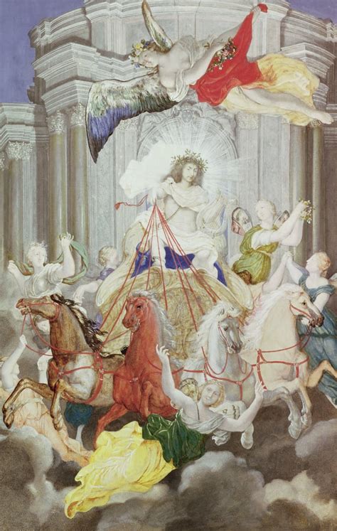 Triumph Of King Louis Xiv Of France Driving The Chariot Of