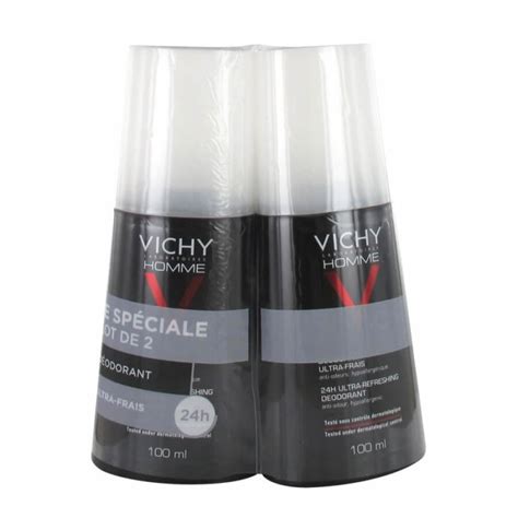 Vichy Homme D Odorant Ultra Frais H Vaporisateur Lot De X Ml