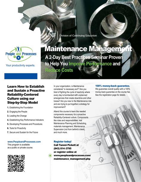 Pdf Maintenance Management University Of North Pdf