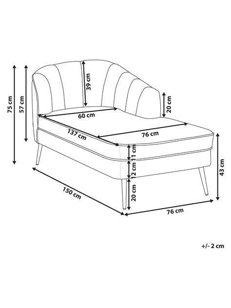 Chaise Longue De Bucl Blanco Crema Izquierdo Allier