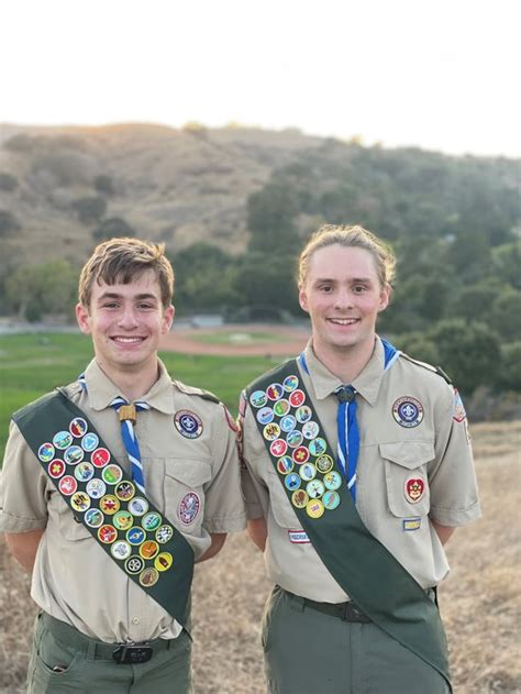 Two Troop 243 Eagle Scouts honored