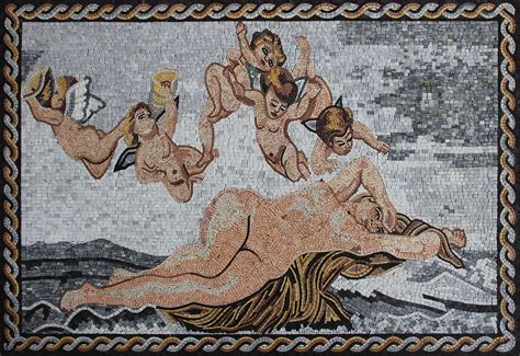 Alexandre Cabanel S Birth Of Venus In Mosaics Mosaic Marble