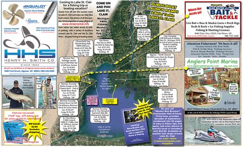 Map of Lake St. Clair Boat Launch Ramps|Lake St. Clair Guide