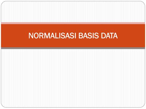 Solution Normalisasi Basis Data Studypool