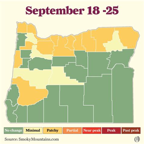 Here’s when and where fall foliage colors peak in Oregon in 2023 ...