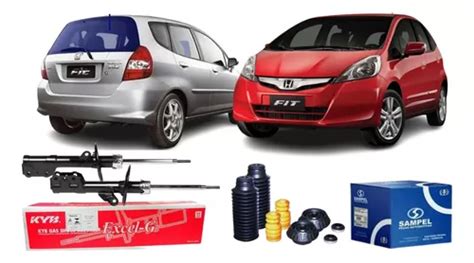 Par Amortecedor Dianteiro Honda Fit 2003 A 2008 Kayaba Kit