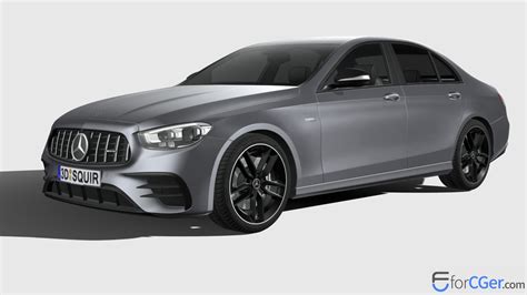 梅赛德斯奔驰mercedes Benz E53 Sedan Amg（2021）汽车三维模型 Forcger 三维数字化设计分享平台