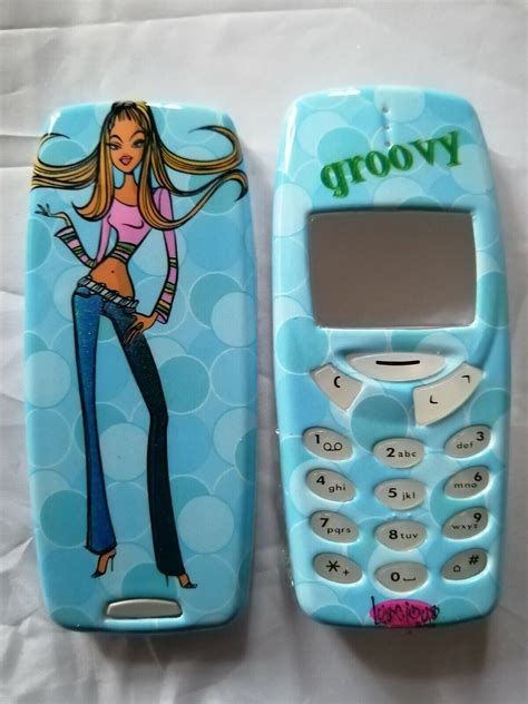 Blue Groovy Chick Nokia 3310 3330 Fascia Front And Back Cover Housing