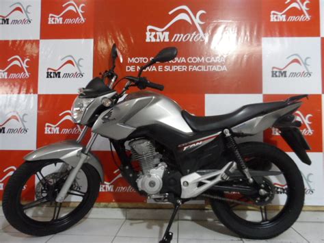 Honda Fan Esdi Prata Km Motos Sua Loja De Motos Seminovas