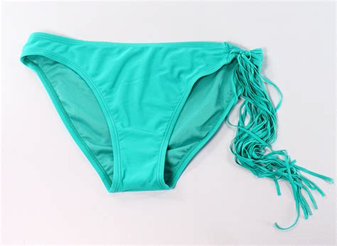 BP BP NEW Teal Green Size Medium M Junior Fringe Bikini Bottom