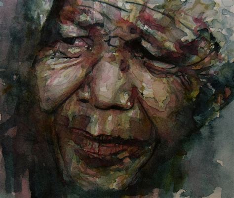 Mandela Painting By Paul Lovering Pixels