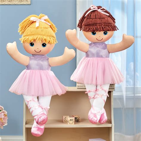 20-Inch Embroidered Polyester Plush Ballerina Doll | Collections Etc.