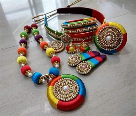 Handmade Silk Thread Jewellery Etsy In Thread Bangles Design