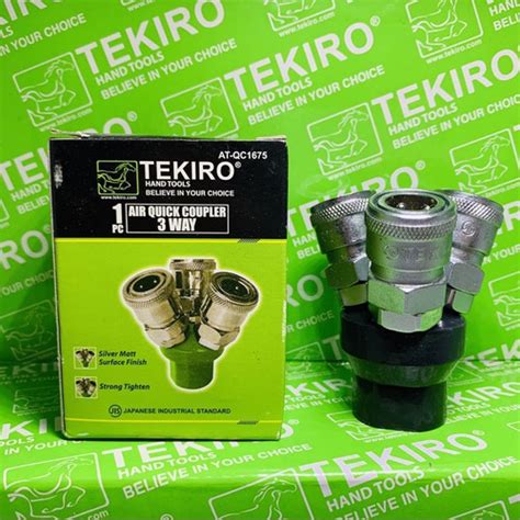 Jual Tekiro Quick Coupler 3 Way Kopler Angin Kompresor Cabang 3 Tekiro