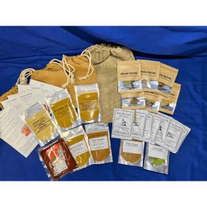 Selection of Curry Kits, Spices Powders and Pastes