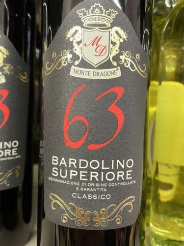 Monte Dragone 63 Bardolino Superiore Classico Vivino US