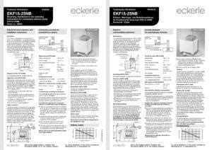 Fiche Technique EKF15 25NB Gotec SA