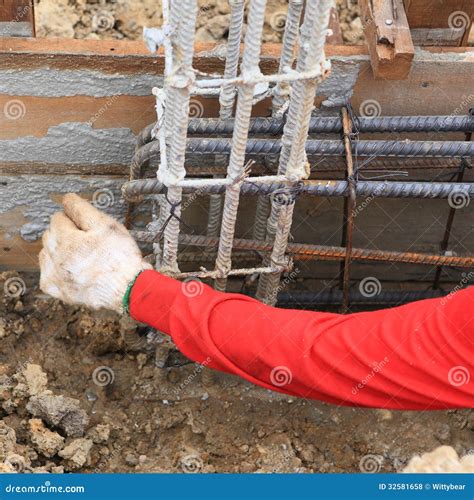 Worker Bending Steel For Construction Stock Photo Image Of Blacksmith