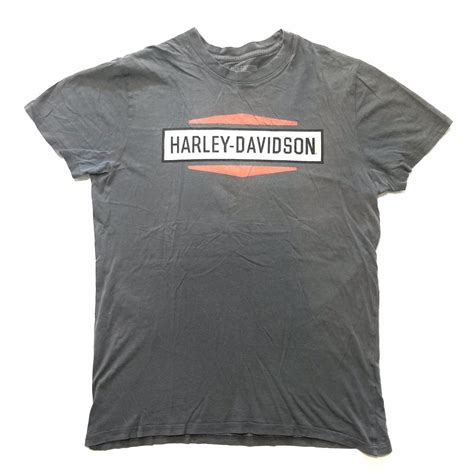 Harley Davidson Men S Grey T Shirt Depop