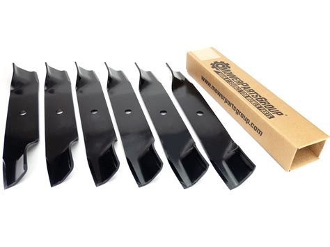 6 High Lift Blades For John Deere 38 Lx Sx38 X300 Am137324 M153118 M84472 Ebay