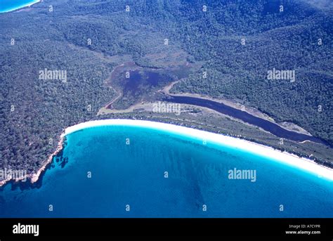 Aerial View Of Bay Stock Photo Alamy