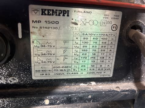 Kemppi Master 1500 Manual Bilio 10