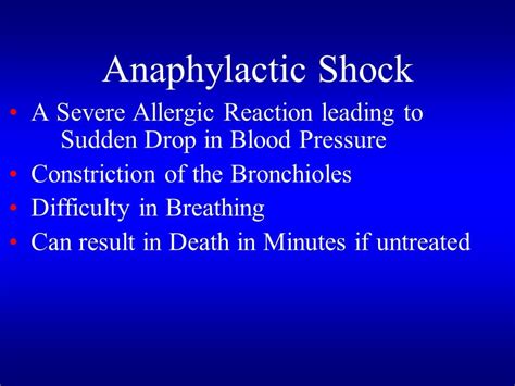 Dental Implantology Courses Training And Lectures Anaphylactic Shock