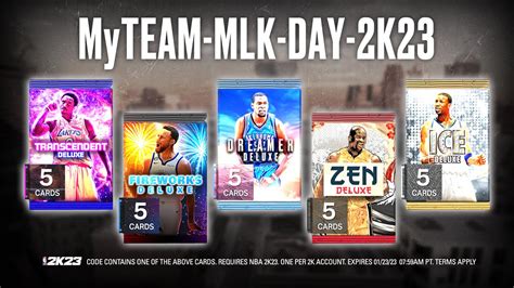 NBA 2K MyTEAM On Twitter What Did You Get MLKDay MyTEAM LockerCode