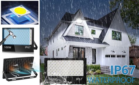 Yzyfacai Foco Led Exterior W Ip Impermeable Proyector Led