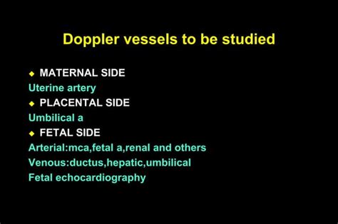 Color Doppler In Fetal Hypoxia PPT