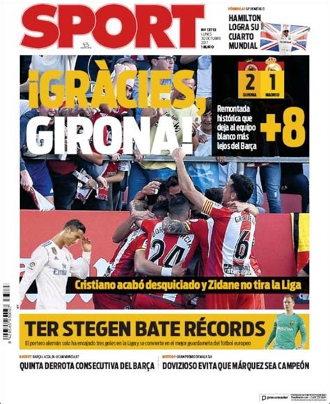 How The Spanish Media Reacted To Real Madrid S Shock Loss To Girona In