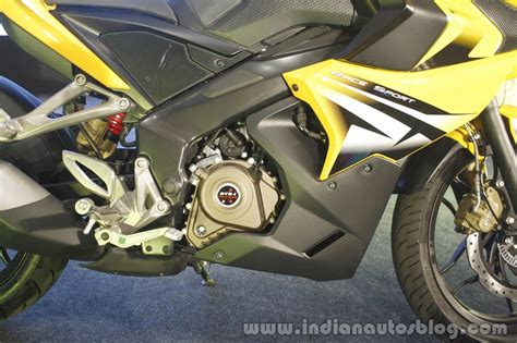 Bajaj Pulsar RS200 Yellow side at Launch