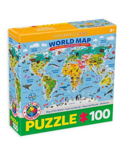 Puzzle Eurographics De Piese Harta Lumii Ozone Ro