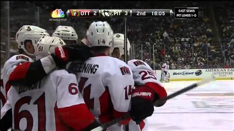 Colin Greening Goal Ottawa Senators Vs Pittsburgh Penguins Playoffs