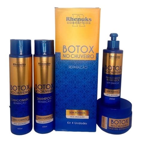 Kit Tratamento Capilar Profissional Botox No Chuveiro Kit Botox No