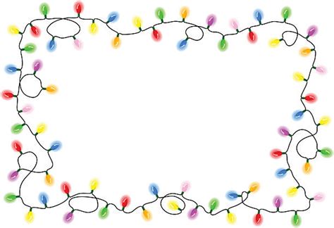 Clip Art Christmas Lights Border