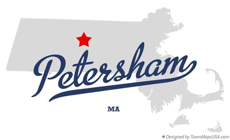 Map of Petersham, MA, Massachusetts