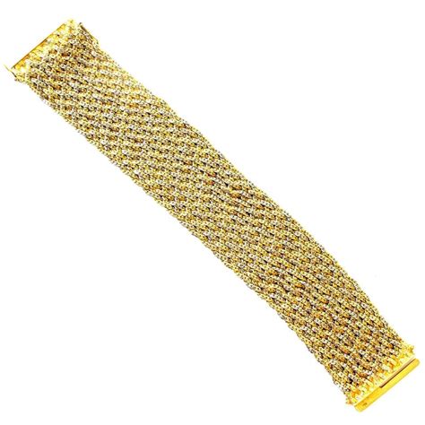 Vintage Piaget Gold Mesh Bracelet At 1stdibs Vintage Gold Mesh Bracelet Gold Mesh Bracelets