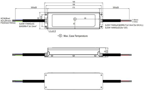 Mean Well Xlg Series W Constant Power Mode Led Driver