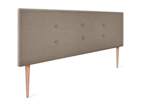 DHOME Tête de lit en tissu Aqualine avec 2 rangées de boutons 145x105cm