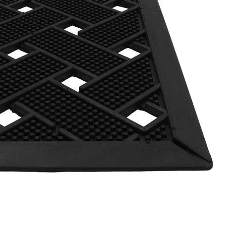 Lattice Rubber Scraper Mat 40x70cm Jvl Homeware Solutions