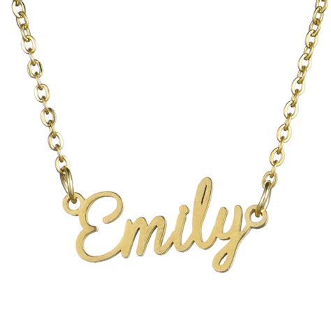 Drop Shipping Personalized Custom Necklaces Gold Color Stainless Steel ...