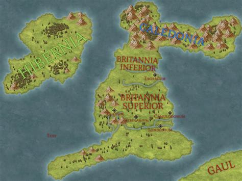 Ancient Roman map of Britannia : r/inkarnate