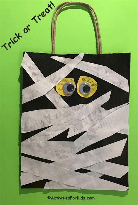 Trick Or Treat Mummy Bag For Kids To Make Activities For Kids