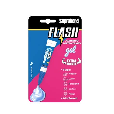 ADHESIVO INSTANTANEO GEL FLASH 3GR SUPRABOND