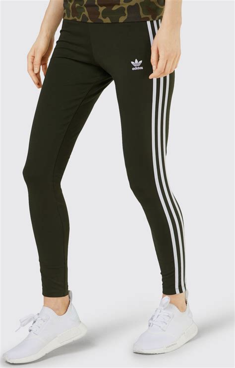 Adidas Originals Leggings 3 Stripes Tight In Grün About You