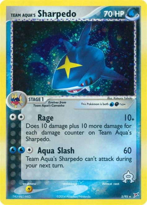 Team Aquas Sharpedo 5 95 Wert Bild Künstler Seltenheit