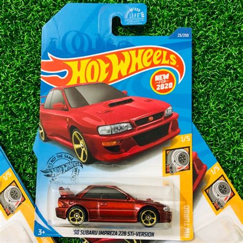 Hot Wheels Subaru Impreza 22b Sti Version Red Us Card Shopee Malaysia