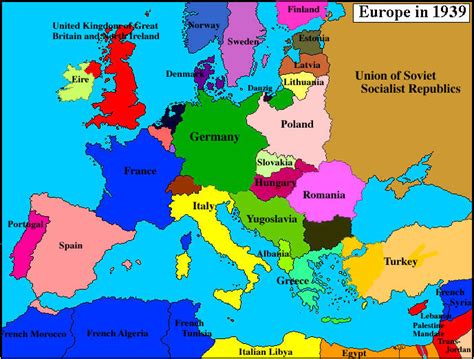 Map Of Europe Before And After World War 2